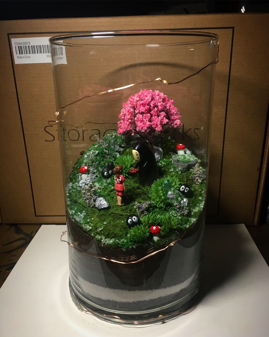 Studio ghibli hayo miyazakis spirited away with soot sprites faceless chihiro terrarium home decor