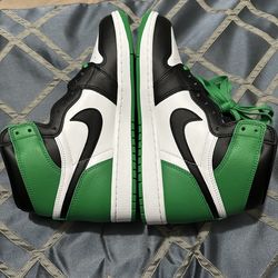 Air Jordan 1 retro high OG black/lucky green-white