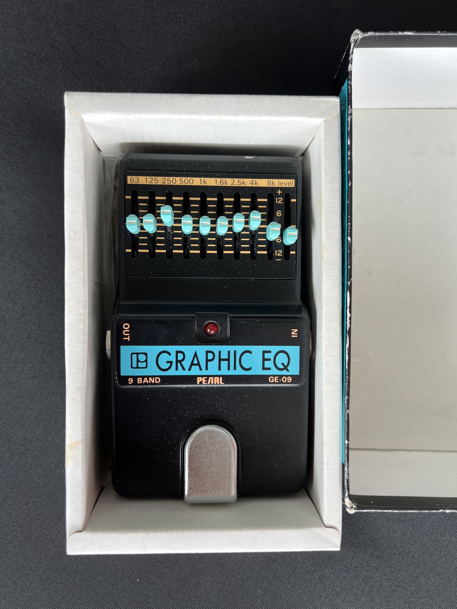 Vintage Pearl GE 09 9 Band Graphic EQ Guitar Effects Pedal – Made