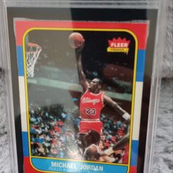 1986 Fleer Michael Jordan Rc Gai 9.5 Gem Mint