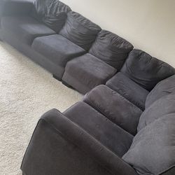 Charcoal grey Sectional