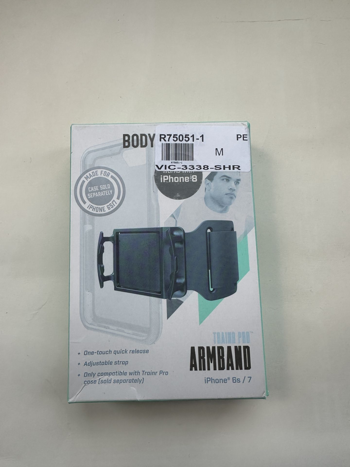 BodyGuardz Trainer Pro Sport Grip Armband Case for iPhone SE 3rd 2nd gen 8 7