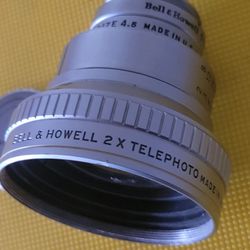 Bell & Howell 2X Telephoto Lens – Vintage Made in USA – Size 4.5