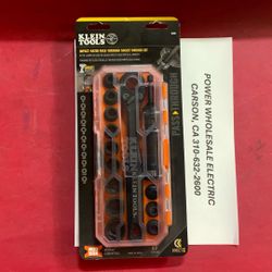 KLEIN TOOLS IMPACT-RATED SOCKET WRENCH SET 65400 FOR $60