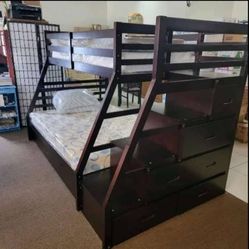 Twin/Full bunk bed for sale, with Trundle & Storage,ask me about price  