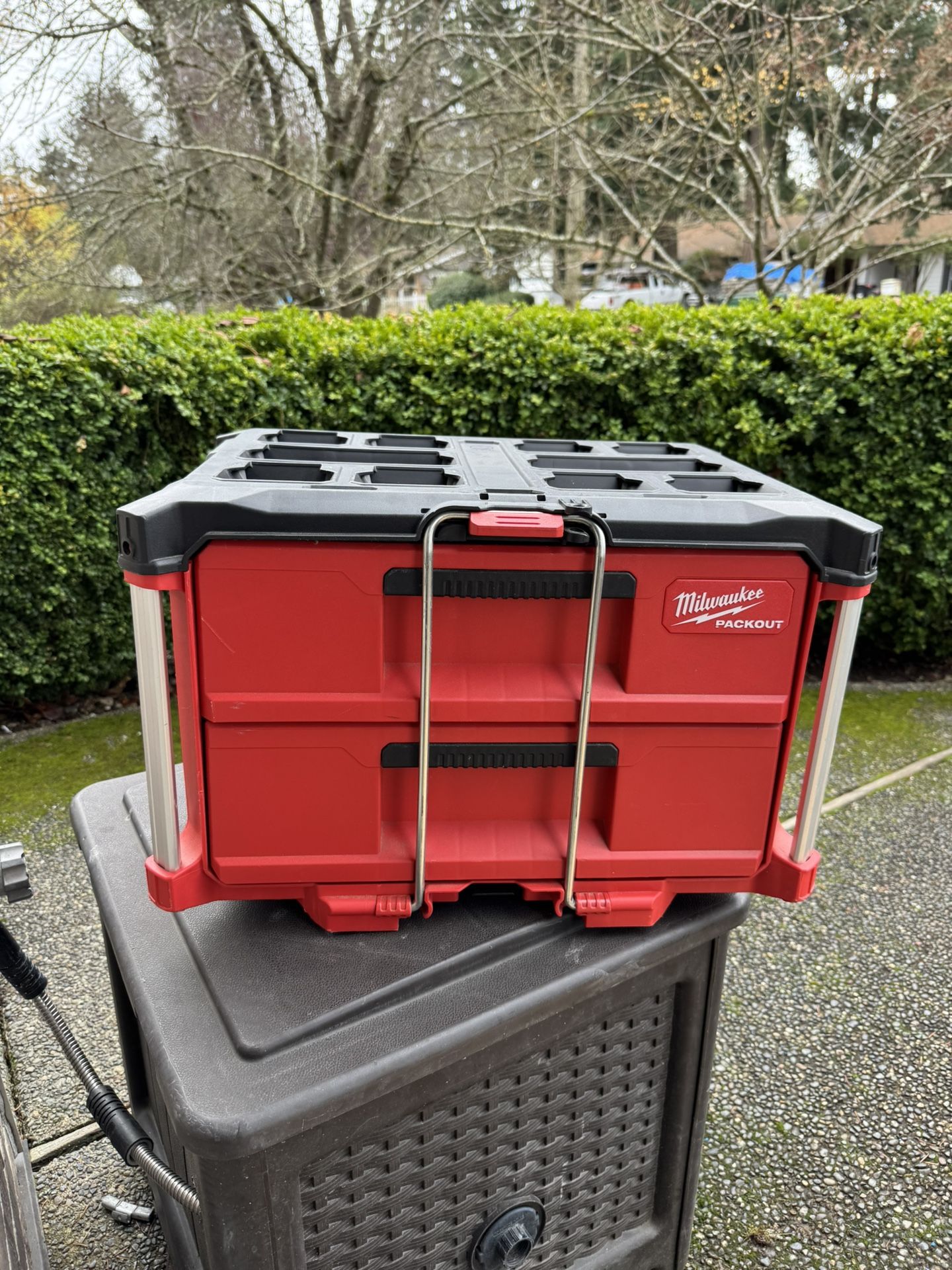 Milwaukee PACKOUT 22 in. 2-Drawer Tool Box with Metal Reinforced Corners