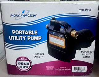 NEW OLD STOCK Pacific Hydrostar 1500 GPH Utility Pump #65836 – Never Used
