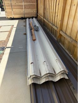 Used white aluminum roofing