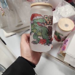 12 Oz Frosted Glass Cup