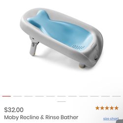 Skip Hop Moby Recline & Rinse Bather