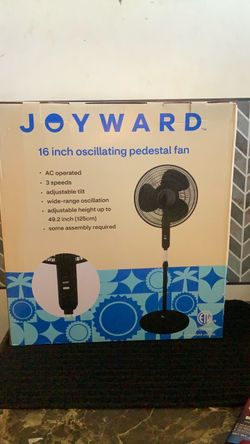 Joyward 16-Inch Oscillating Pedestal Fan