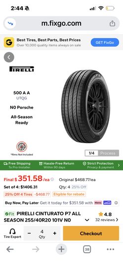 All Four Tires Are Brand New Never Been Driven