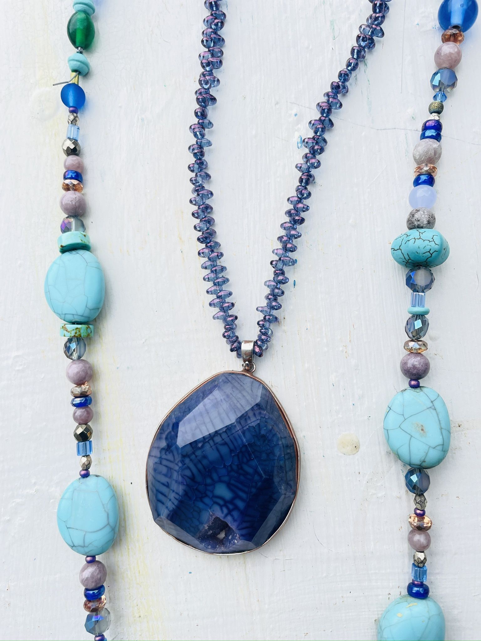 Amethyst And Turquoise Necklaces