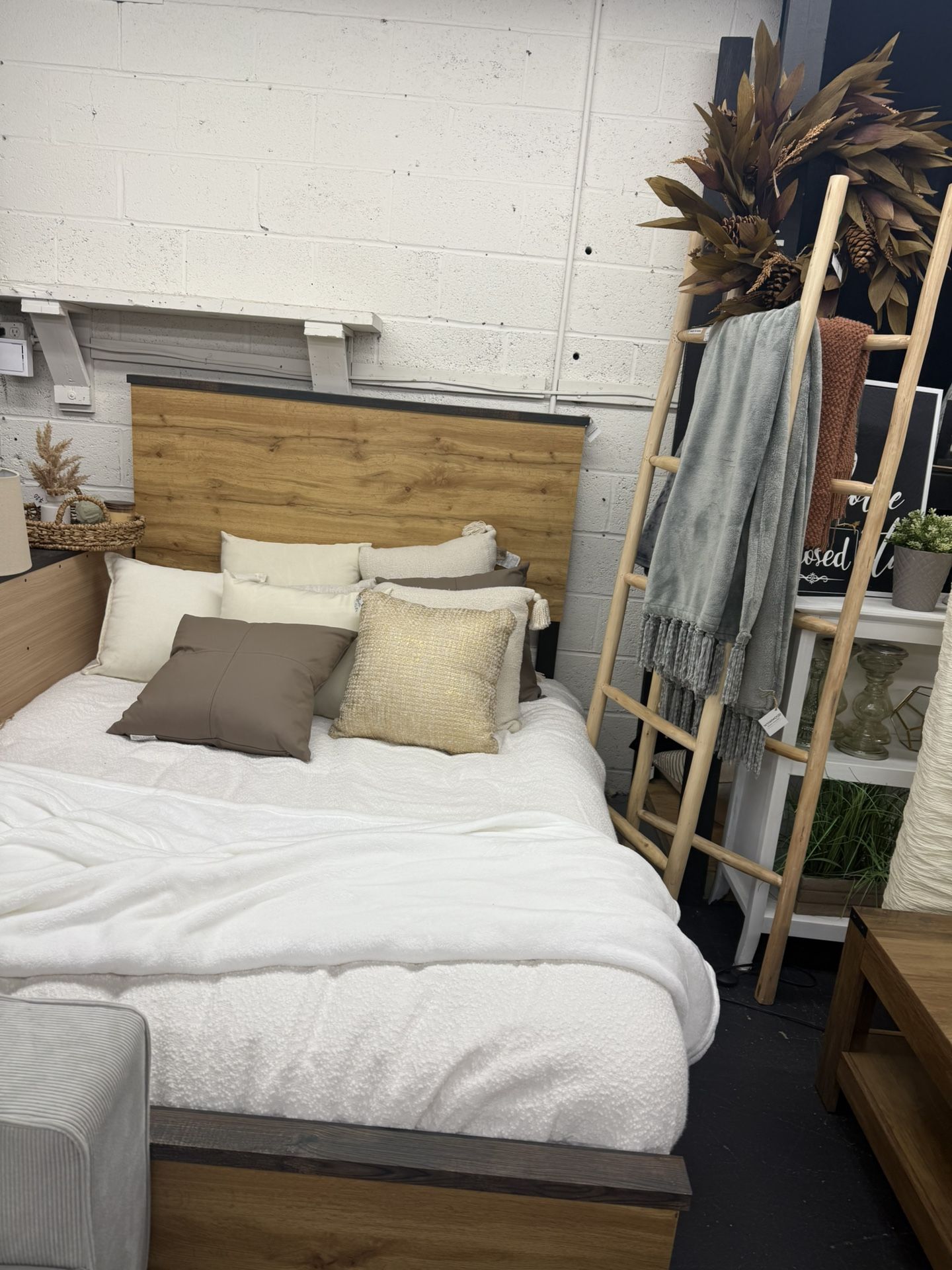 Farmhouse Style Full Bed Frame