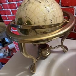 Mother Of pearl World Globe