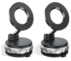 2-Pack Vacuum Suction Magnetic Phone Holder for Car