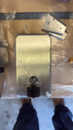 Stainless Steel Wall-Mount Soap Dispenser