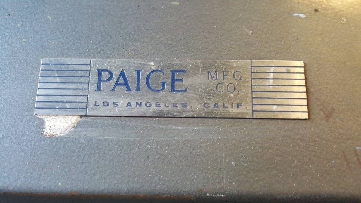 Paige MFG. Lighted dual arbor exhaust buffer polisher grinder knife metal wfdjnjc.com
