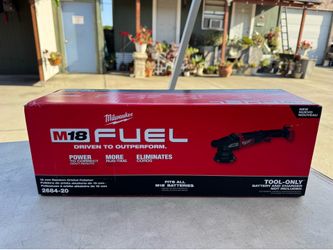Brand new Milwaukee M18 FUEL18V Lithium-Ion Brushless Cordless 15MM DA Polisher (Tool-Only).
