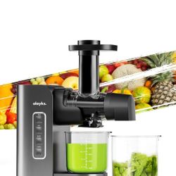  Cold Press Juicer,Slow Masticating Juicer with Soft & Hard Modes,Juicer 