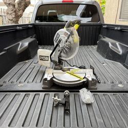 RYOBI 14 Amp Corded 10 in. Compound Miter Saw w/LED Cutline Indicator **FIRM PRICE**