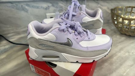 Brand new purple, white and silver Nike Air Max girls size 3Y shoes