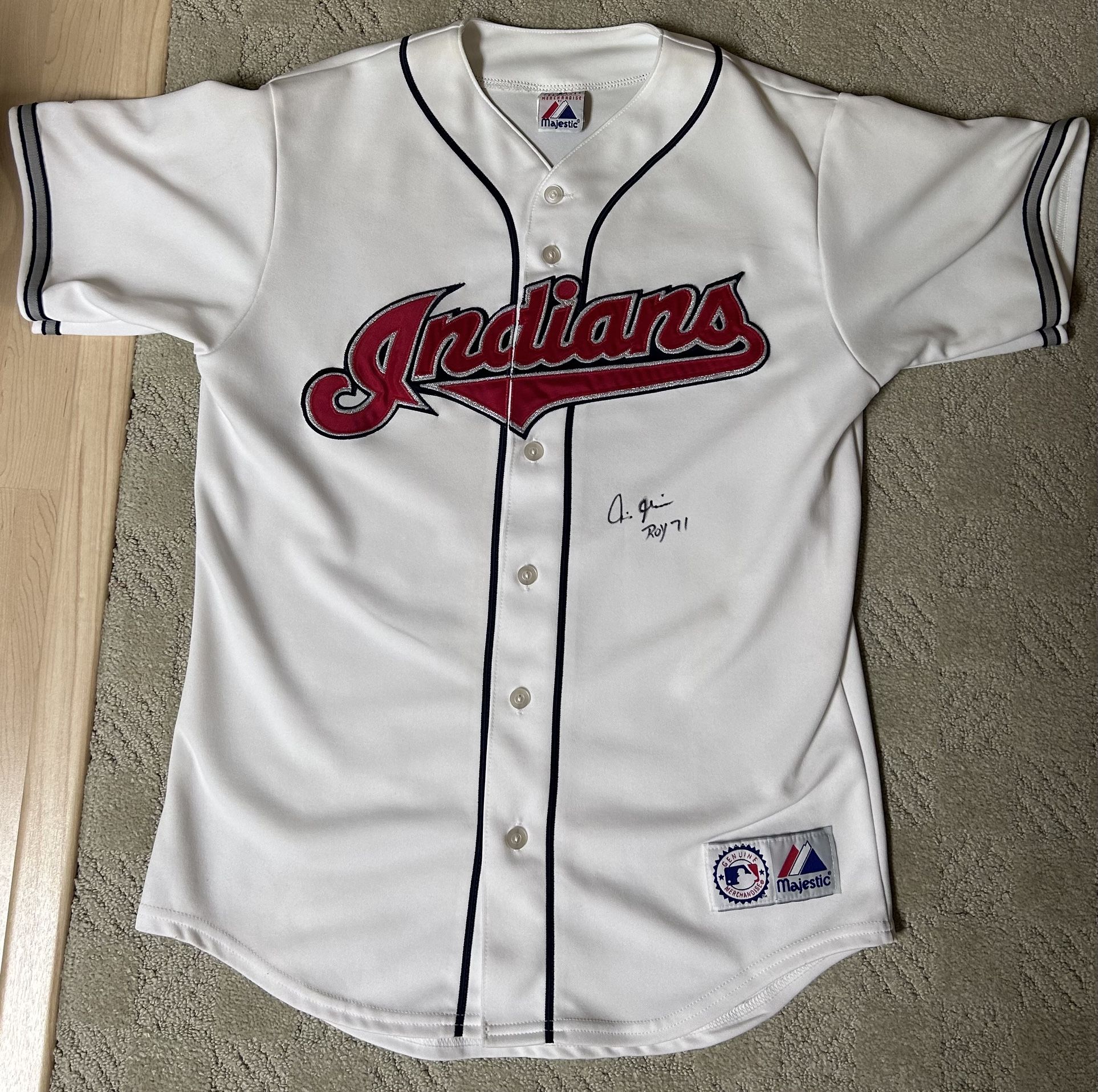 Chris Chambliss Autographed Embroidered Cleveland Indians Jersey