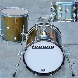 Ludwig Questlove Breakbeats Compact 3pc Drum Set. 10" tom. 13" floor tom and 16" Bass Drum