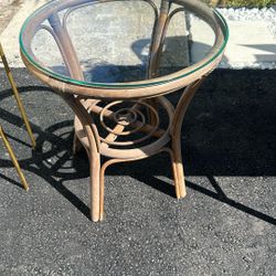 End Tables Glass And Wood 