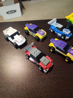 2009 Mcdonalds Lego cars vehicles sold as a 9 toy lot