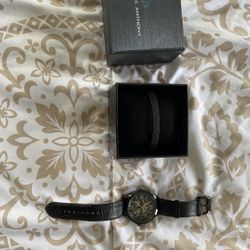 Marc Anthony FMDMA500 Men's Black Analog Watch