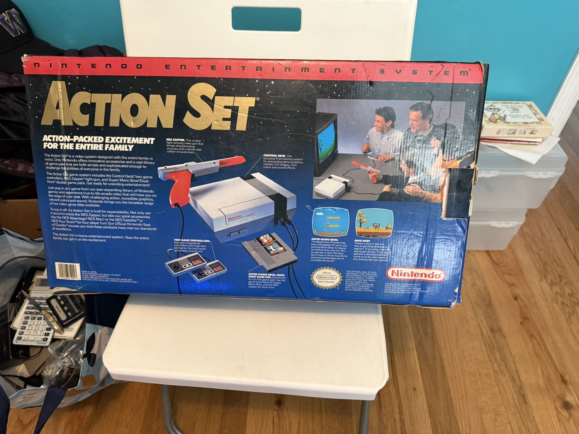 1988 Nintendo Entertainment System Action Set NES Complete In Box