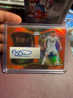 Brahim Diaz 2024-25 Select FIFA Pitchside Real Madrid Auto