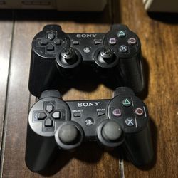 Sony Playstation 3 Dualshock 3 Controllers PS3 Model CECHZC2U Lot Of 2
