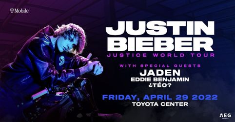 Justin Bieber 29 Abril Toyota Center 2 Tickets 🎟