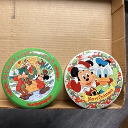 Vintage Disney Christmas Tins