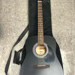 Cort Guitars Acoustic Guitar Matte Black Color 6 String AD810 BKS Body Bridge Pickups Music Studio Outdoors Jazz Classic Rock Country Gig-ready