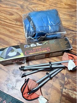Camping gear: Tent, 2 camp chairs and 1 sleeping bag