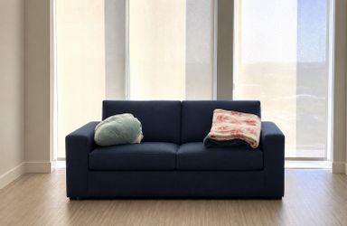 Navy blue loveseat