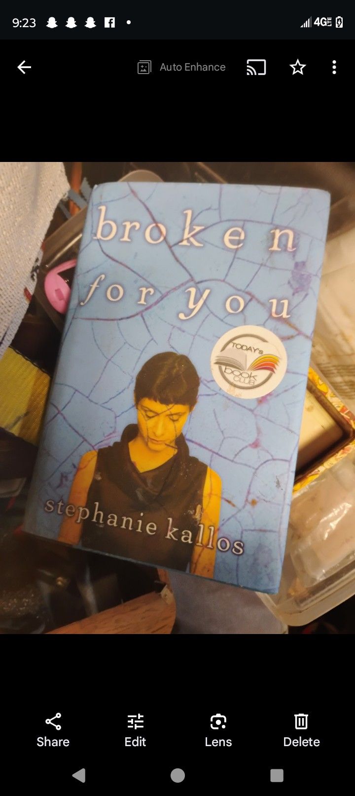 Broken For You Stephanie Kallos Hardcover