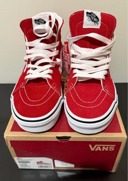 Vans Sk8-Hi Red/True White Sneakers