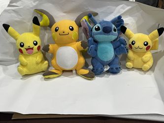 Pokémon Raichu Stitch  8-12 Inches. $15 Each