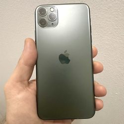 FIRM PRICE - iPhone 11 Pro Max 64gb Midnight Green Factory Unlocked - 100% Battery Health