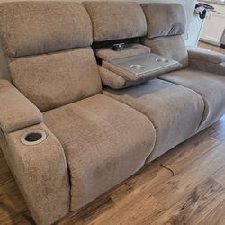 3-seat Dual Power Reclining Sofa 