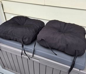 Lawn Chair Cushions- Color Black Set of 4