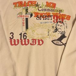 Common Rags “Teach me Jesus thermal” Size L