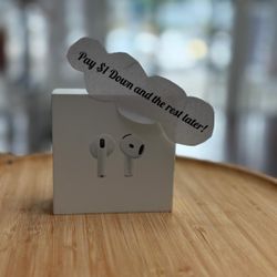Apple Airpods 4 Bluetooth Earbuds New - Pay $1 To Take It Home Today and pay the rest later.