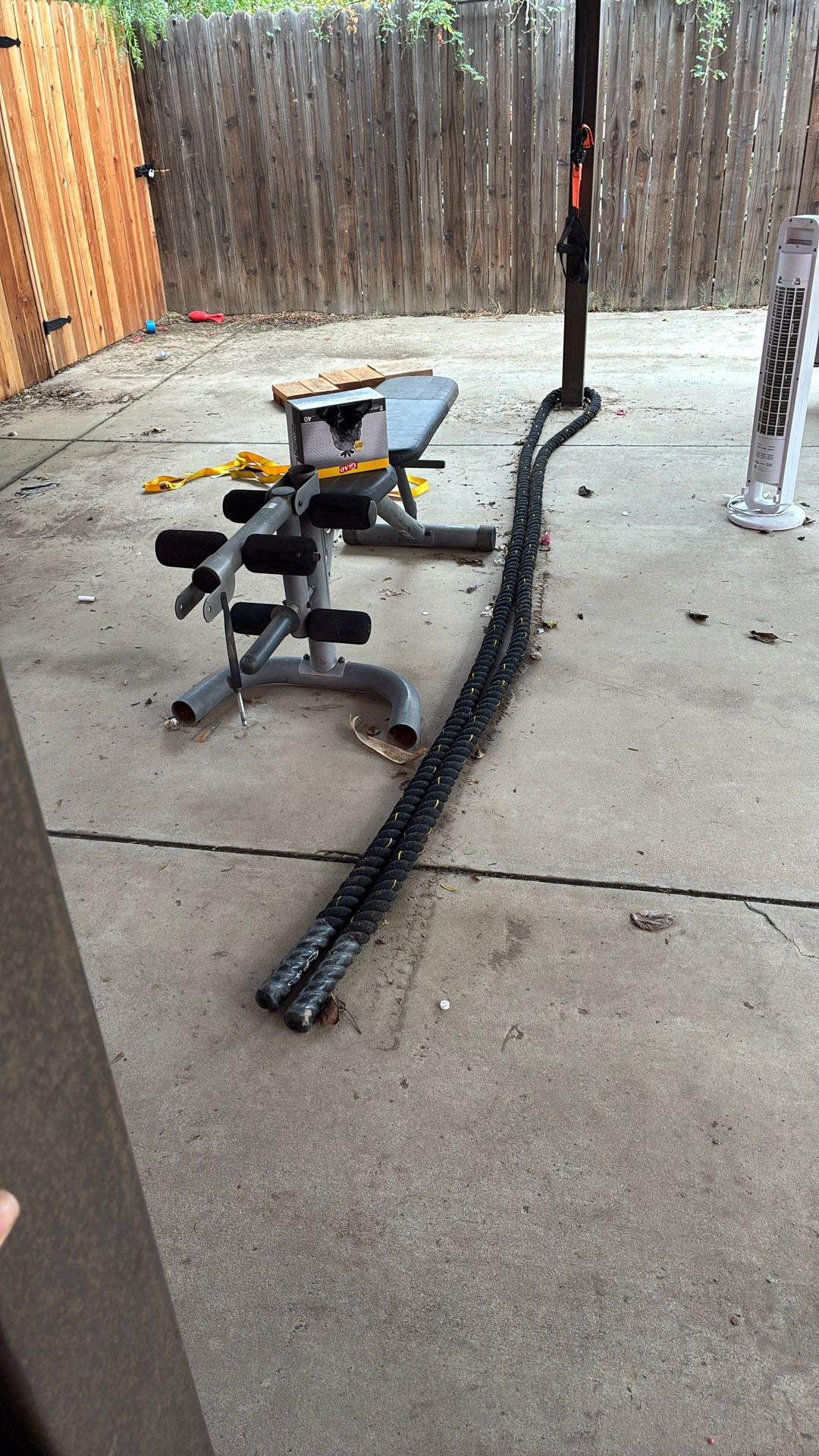 Free Weighted Rope And Bench