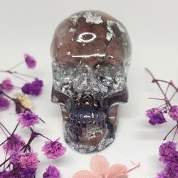 Crystal Skull Orgonite Medium, Beautiful, and Handmade