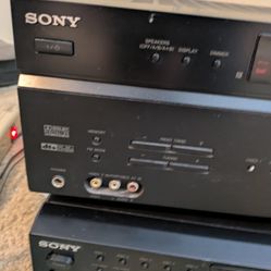 SONY receiver And 5 CD Changer